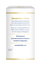 Load image into Gallery viewer, Manuka Honey with Ginger & Lemon Lozenges (15 lozenges 65g)