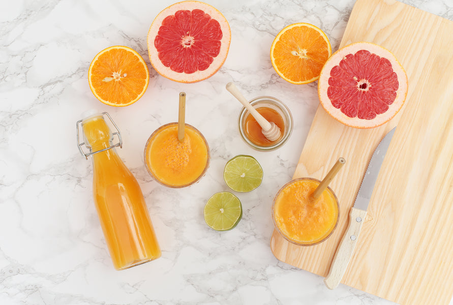 Grapefruit Lemonade with Mānuka Honey