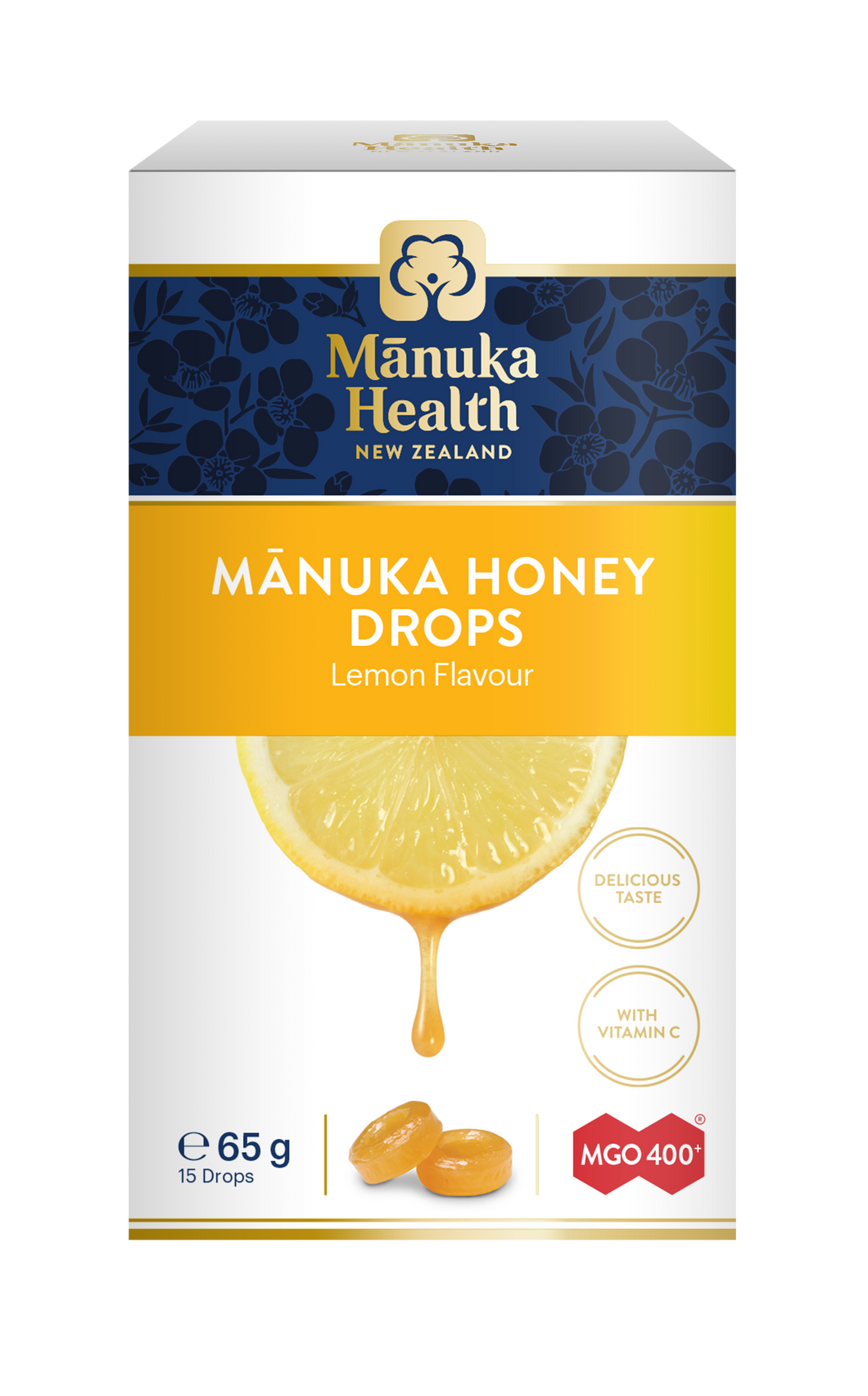 Manuka Honey & Lemon Lozenges (15 lozenges 65g)